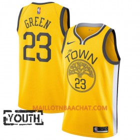 Maillot NBA Golden State Warriors Draymond Green 23 2018-19 Nike Jaune Swingman - Enfant